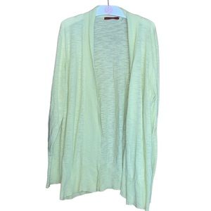 •CYRUS•BRIGHT YELLOW OPEN FEONT LIGHTWEIGHT DISTRESSED HEM CARDIGAN SIZE 3X EUC